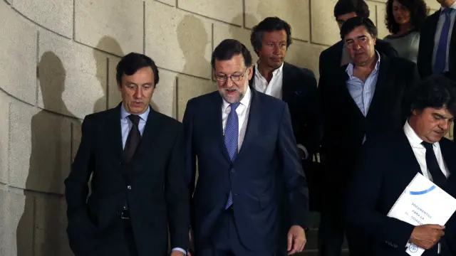 Rajoy, la pasada semana, en un acto público
