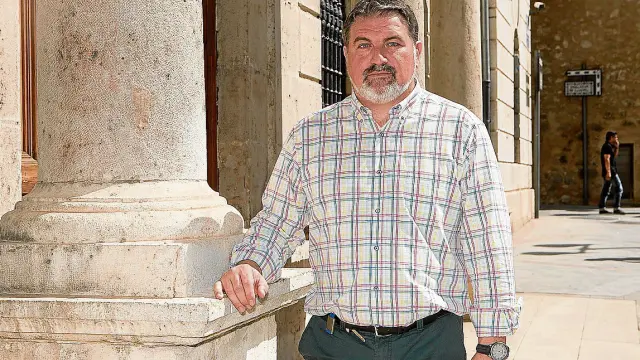 Juan Carlos Cruzado (PP), delegado de Urbanismo, a las puertas del Ayuntamiento.