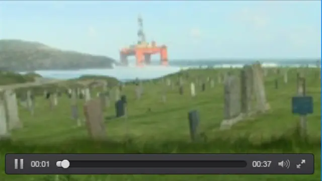 Plataforma petrolífera en escocia