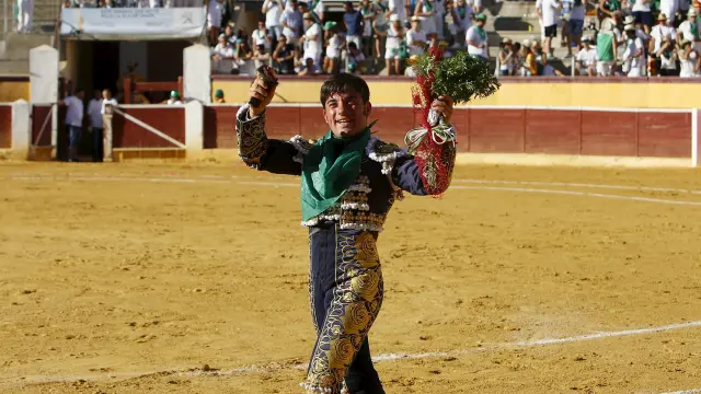 Imanol Sánchez, el protagonista de la tarde taurina en Huesca