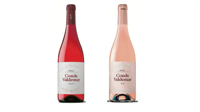 Los vinos rosado y rosé de Bodegas Valdemar.