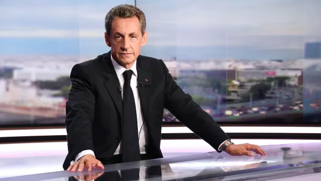 Nicolas Sarkozy, durante la entrevista en el telediario de la cadena de televisión francesa TF1.