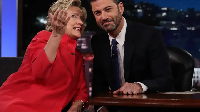 Clinton en el show de Jimmy Kimmel