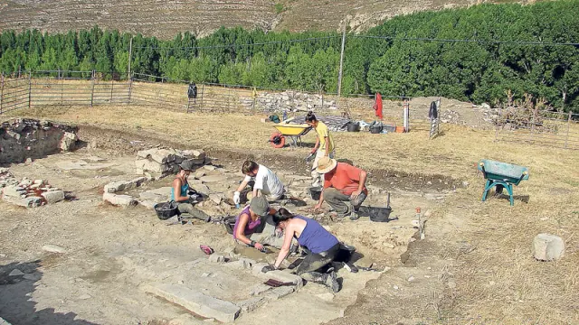 Una imagen del yacimiento arqueológico de Los Casares.