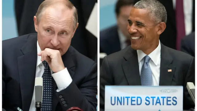 Vladimir Putin y Barack Obama en la cumbre del G20.