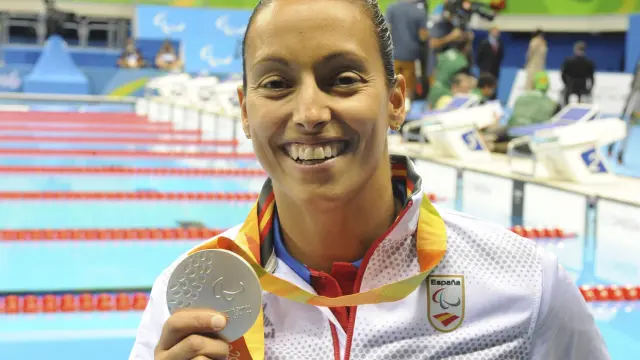 Teresa Perales consiguió alzarse con la medalla de plata en los 200 metros libres.