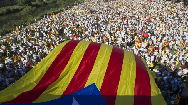 Celebración de la Diada en Cataluña