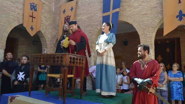 Fuendejalón recrea la donación del municipio a la orden de San Juan