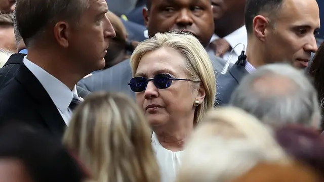 Clinton, este domingo en Nueva York.