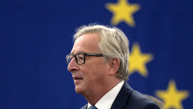 Juncker durante su discurso en el Parlamento Europeo de Estrasburgo.