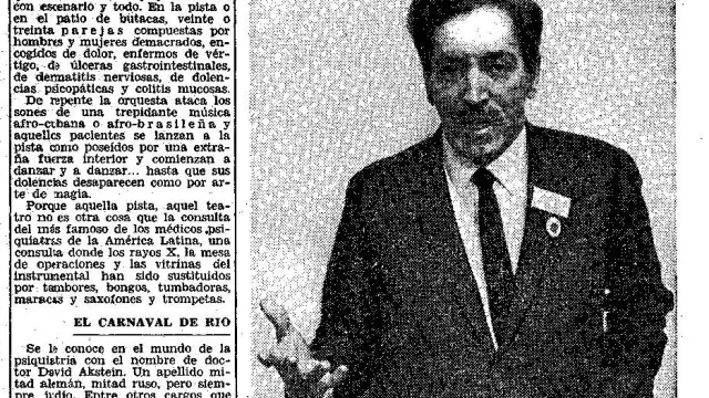 Noticia publicada hace 50 años en Heraldo firmada por Jaime Peñafiel para Europa Press.