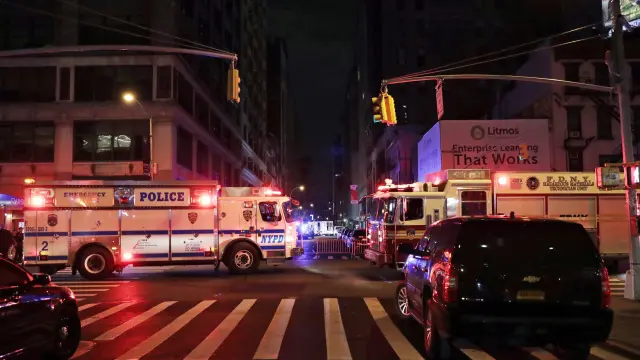 Despliegue policial en las calles de Manhattan