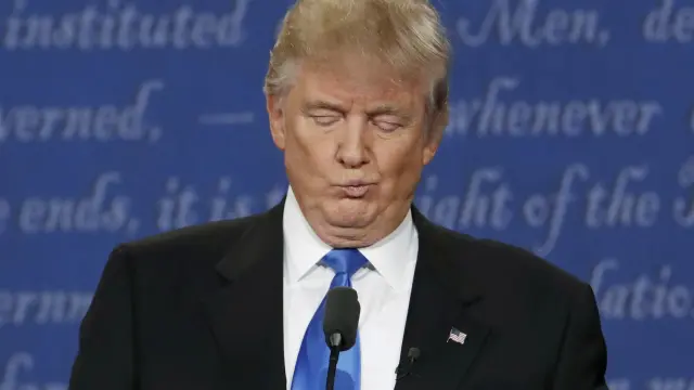 Donald Trump durante el primer debate.