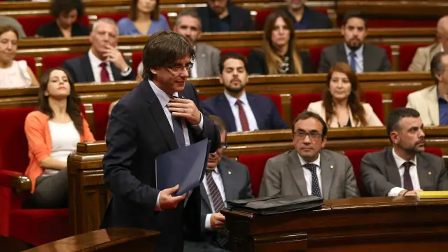Cuestión de confianza en el parlamento de Cataluña