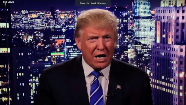 Trump se disculpa en televisión.