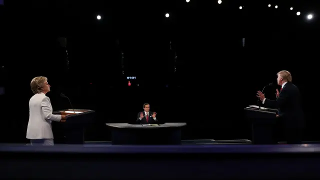 Tercer y último debate entre Trump y Clinton antes de las elecciones de noviembre.