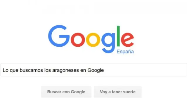 Lo que buscamos los aragoneses en Google