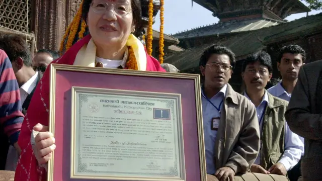 Junko Tabei, la primera mujer que escaló el Everest.