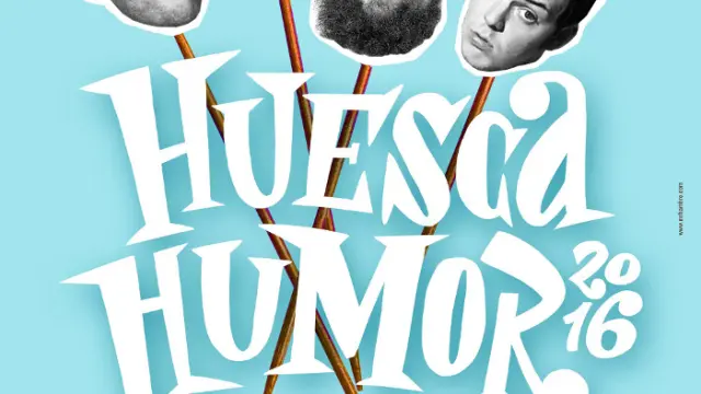 Cartel del ciclo de comedia 'Huesca Humor'.