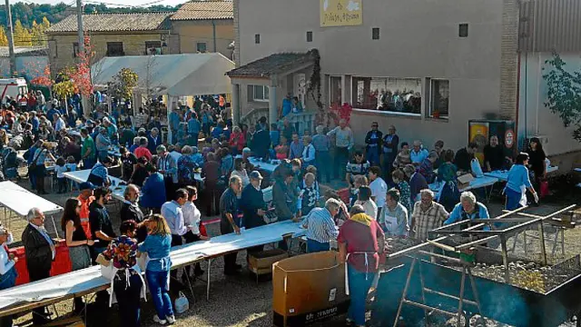 Foto de la pasada edición de la fiesta gastronómica que se celebra en Pozán de Vero.