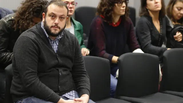El concejal de Ahora Madrid Guillermo Zapata durante el juicio en la Audiencia Nacional.