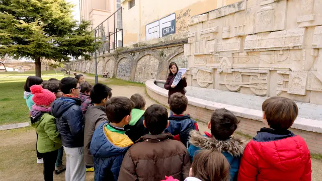 Escolares de Tarazona conocen el patrimonio local desde pequeños.