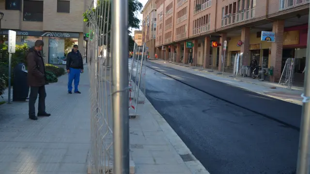 El final de los trabajos en la Avenida Reino de Aragón es inminente.