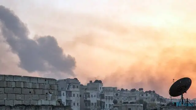 Ataques en Alepo.