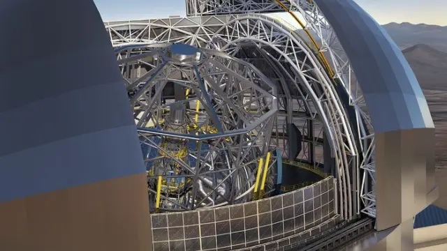 Recreación artística de cómo será el Extremely Large Telescope (ELT).