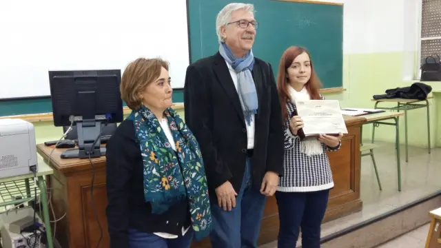 Violeta Soler, ganadora de la fase autonómica del Concurso Hispanoamericano de Ortografía.
