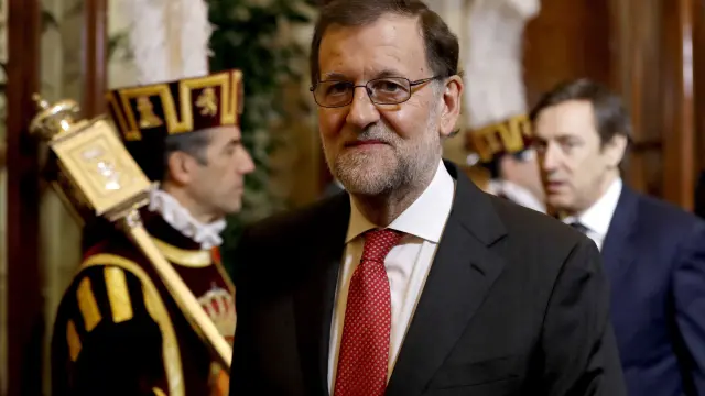 Rajoy, en el Congreso durante la celebración de los actos de aniversario de la Constitución.