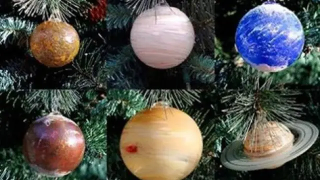 El Sistema Solar, convertido en preciosas bolas navideñas