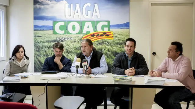 Esther Pereda, José Luis Iranzo, José Manuel Penella, Francisco Ponce y Teo Largo, de UAGA.