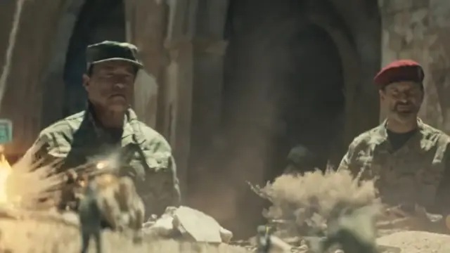Schwarzenegger, en el anuncio del videojuego.