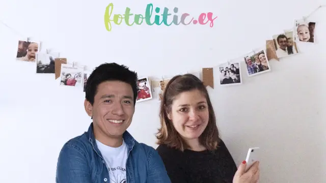 Alba Crivillé y Daniel Amieva, fundadores de la empresa Fotolitic.