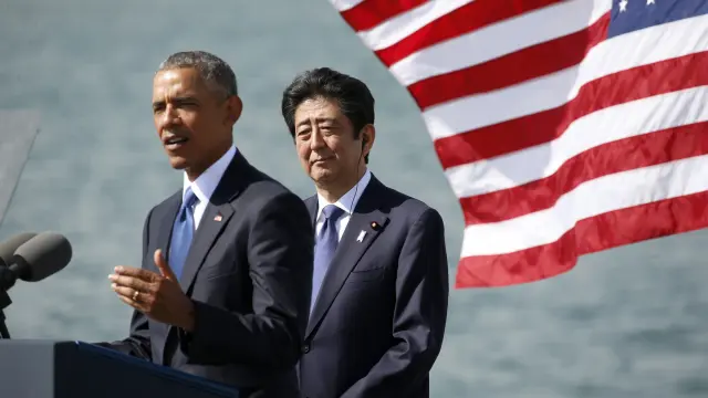 Barack Obama y Shinzo Abe sellan la alianza de EE.UU. y Japón en Pearl Harbor