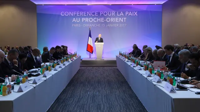 La Conferencia por la paz en Oriente Próximo celebrada este domingo en París.