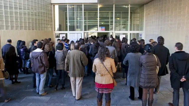 Imagen de archivo de unas oposiciones en Zaragoza.