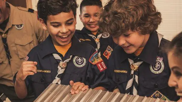 Gupo de Boy Scouts en Estados Unidos.