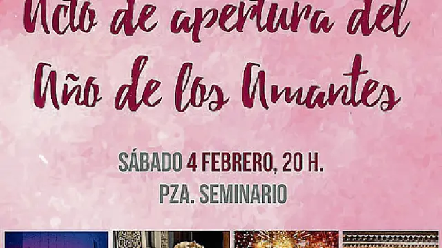 Cartel de la programación de Teruel en el febrero más romántico.
