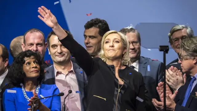 Marine Le Pen en el arranque de la campaña electoral