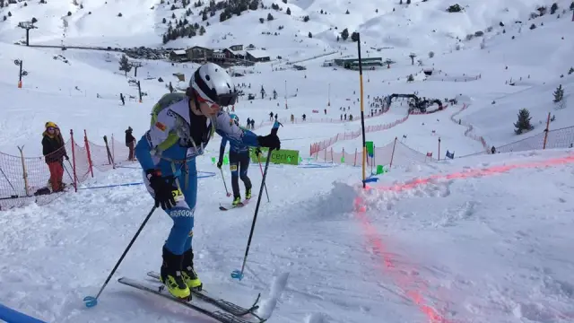 La zona de Ampriu acogió la disputa del Campeonato de España Sprint de esquí de montaña.