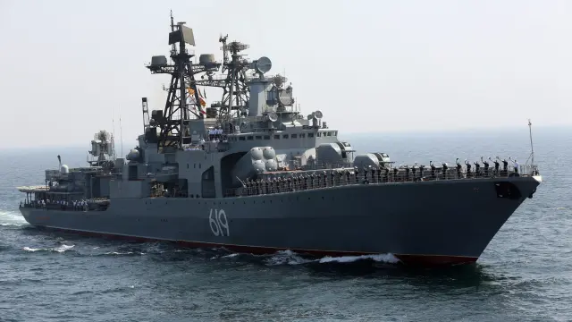 Imagen de archivo de un buque espía ruso