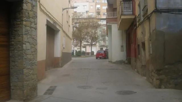 Calle San José en Fraga (Huesca).