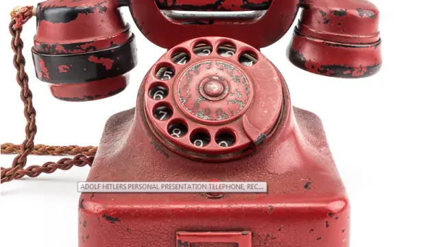 El teléfono que usó Hitler desde su búnker en Berlín.