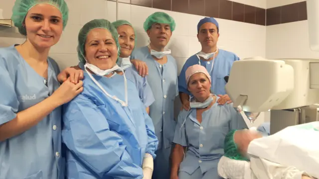 Equipo de Oftalmología del Hospital Clínico de Zaragoza.