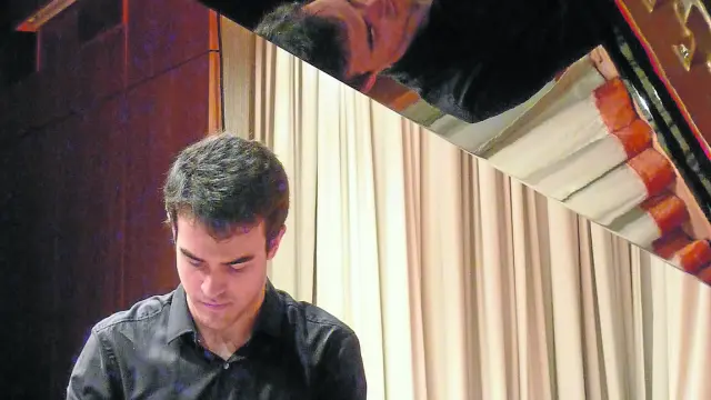Alberto Menjón, al piano. Mañana sabrá si ha pasado a la segunda ronda del certamen.