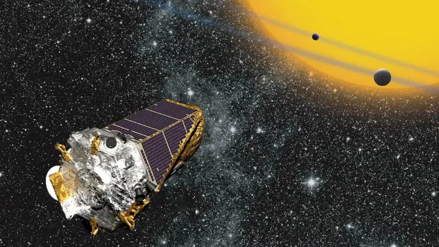 Recreación artística del telescopio espacial Kepler, el mayor descubridor de planetas extrasolares hasta el momento