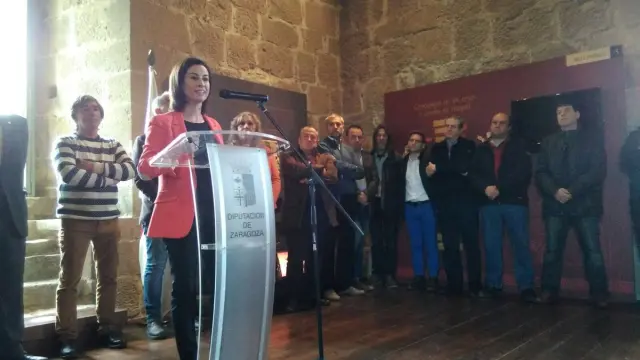 La vicepresidenta primera de la Diputación de Zaragoza, Teresa Ladrero.