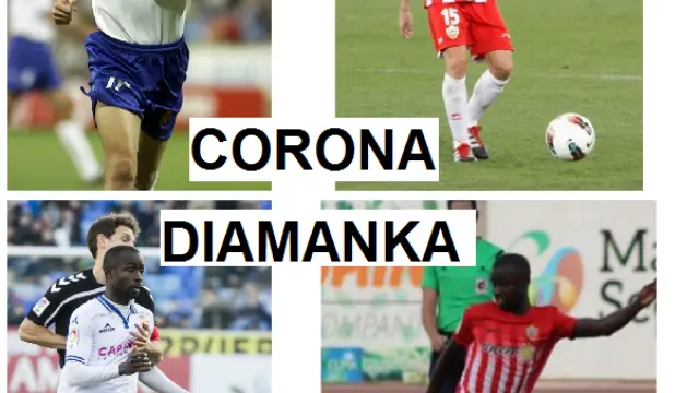 Retrospectivas y presente de Corona y Diamanka, antes en el Real Zaragoza, ahora en el Almería.